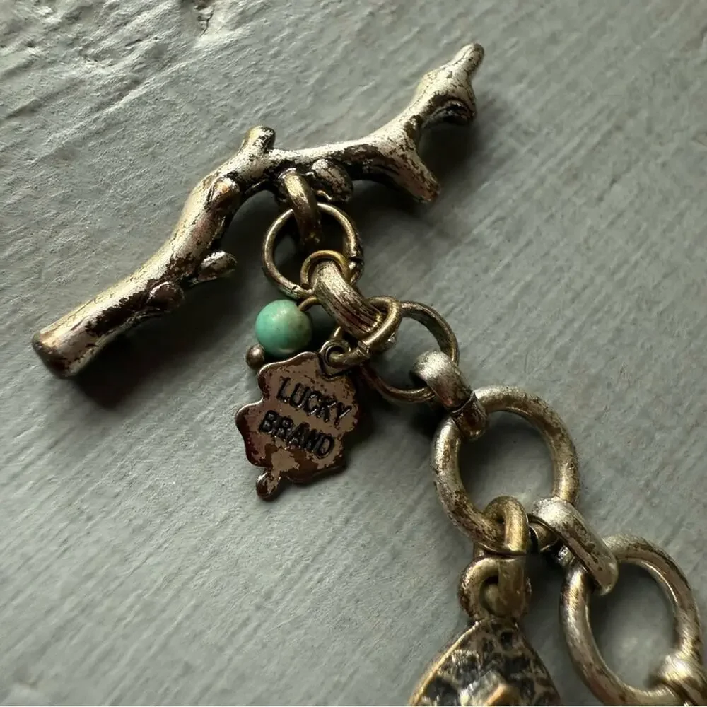 Lucky Brand Silver Tone Toggle Bracelet - Picture 3 of 5